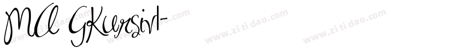 MA GKursiv1字体转换